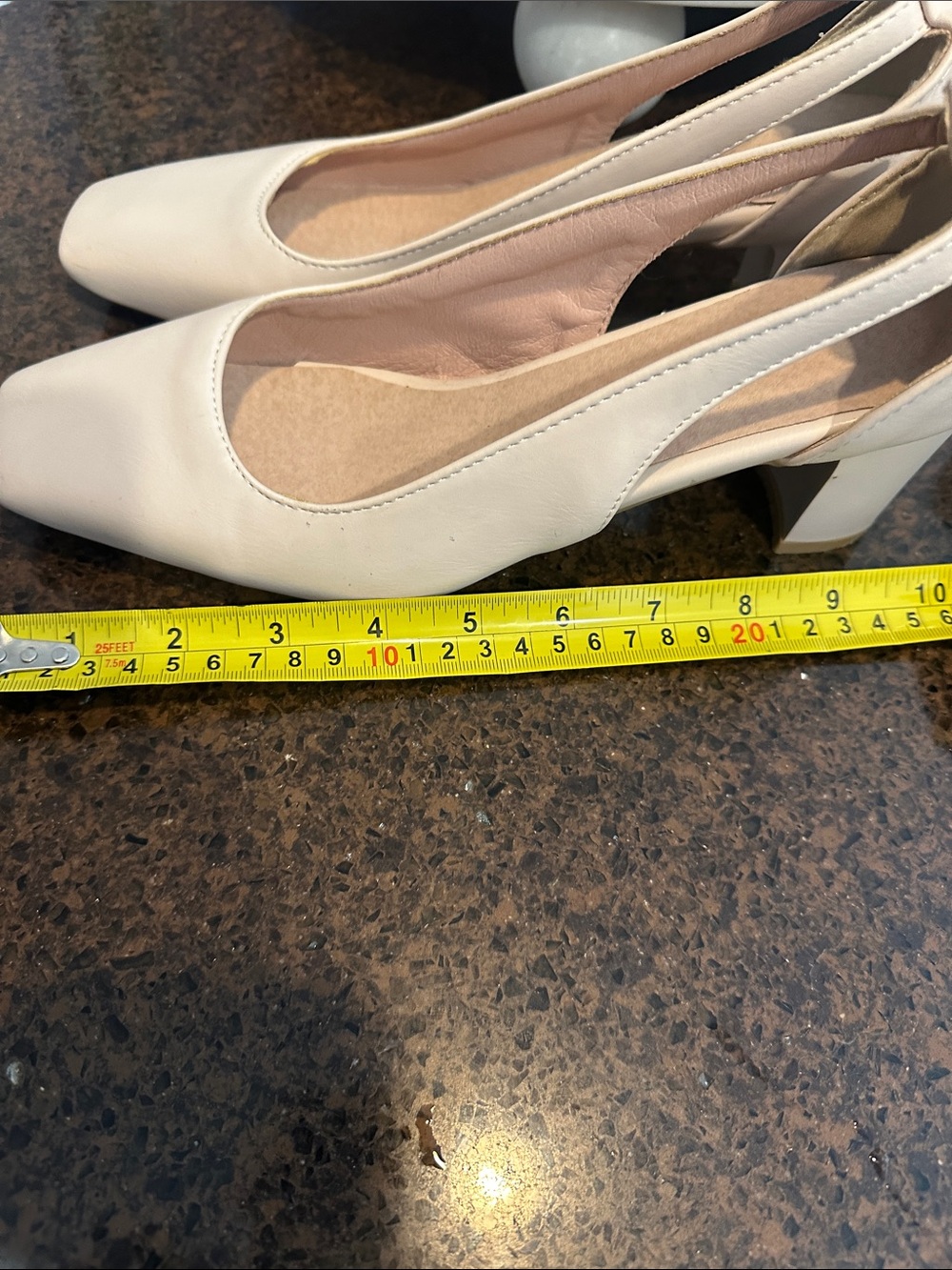Cream Square-Toe - Picture 6 of 6